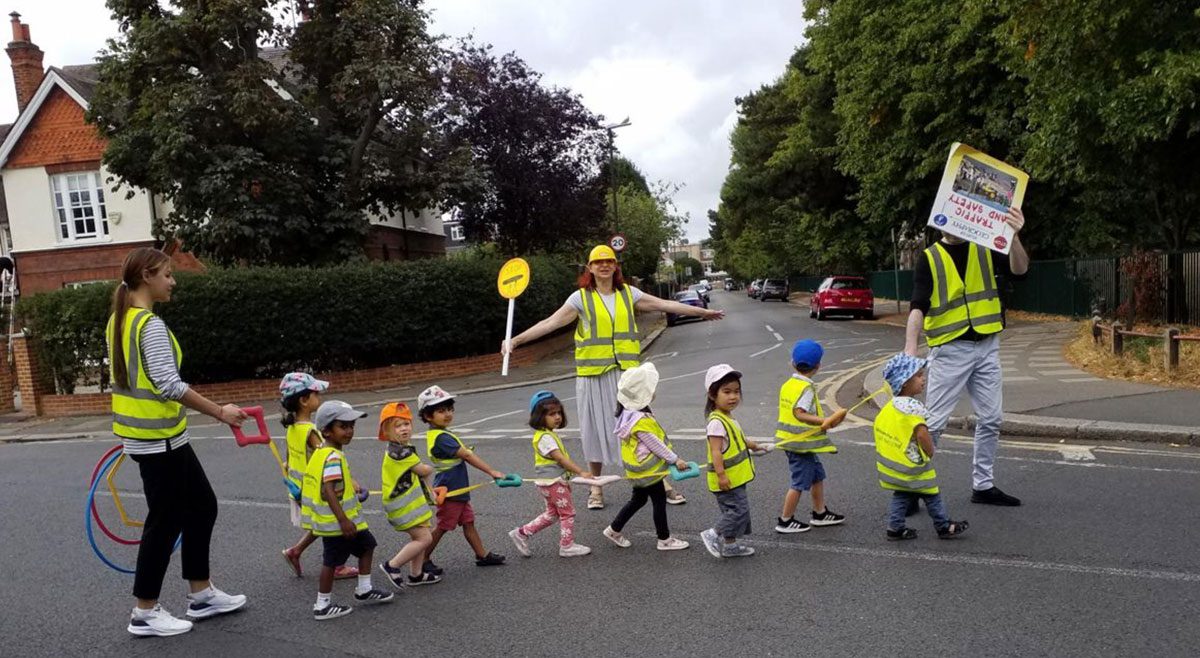 Wimbledon Willows Preschool and Road Safety.